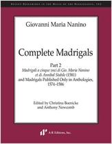 Complete Madrigals, Part 2 Study Scores sheet music cover